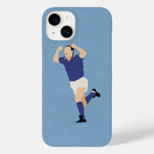 Italienische Fußball-Legende Schillaci Blauer Hint Case-Mate iPhone 14 Hülle