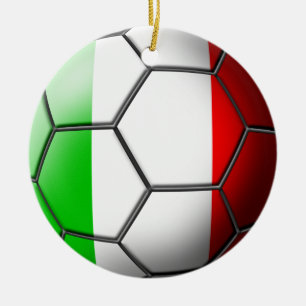 Italienische Fußball-Verzierung Keramik Ornament