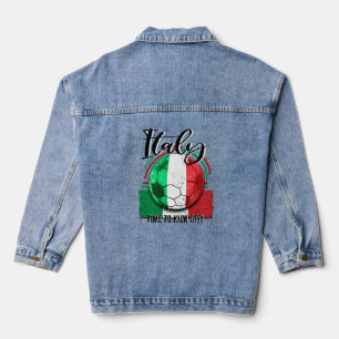 Italienische Fußballflagge, Italienische Meistersc Jeansjacke