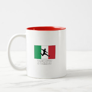Italienische Fußballnationalmannschaft Zweifarbige Tasse