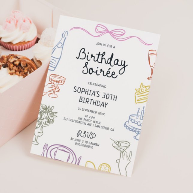 Italienische Geburtstagspartei Soirée Einladung (Von Creator hochgeladen)