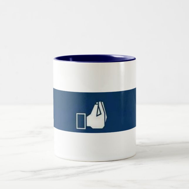 "ITALIENISCHE GESTUR" HUMOROUS-TASSE ZWEIFARBIGE TASSE (Mittel)