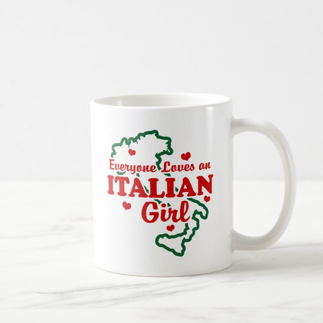 Italienische Girl Kaffeetasse (Rechts)