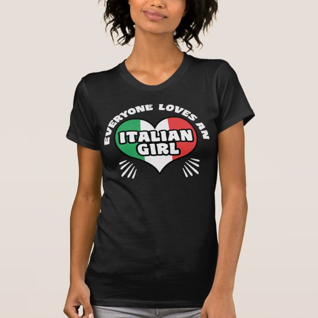 Italienische Girl T-Shirt (Vorderseite)