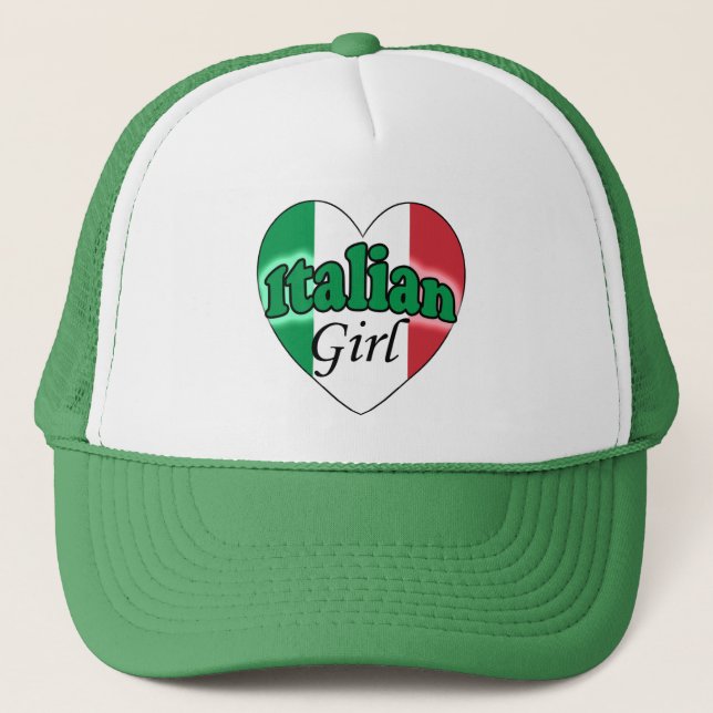 Italienische Girl Truckerkappe (Vorderseite)