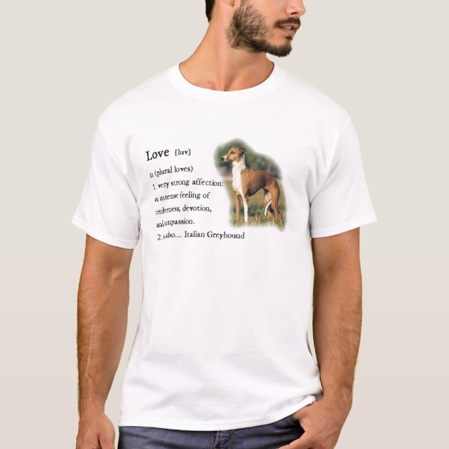 Italienische Grauhound Kunstgeschenke T-Shirt (Vorderseite)
