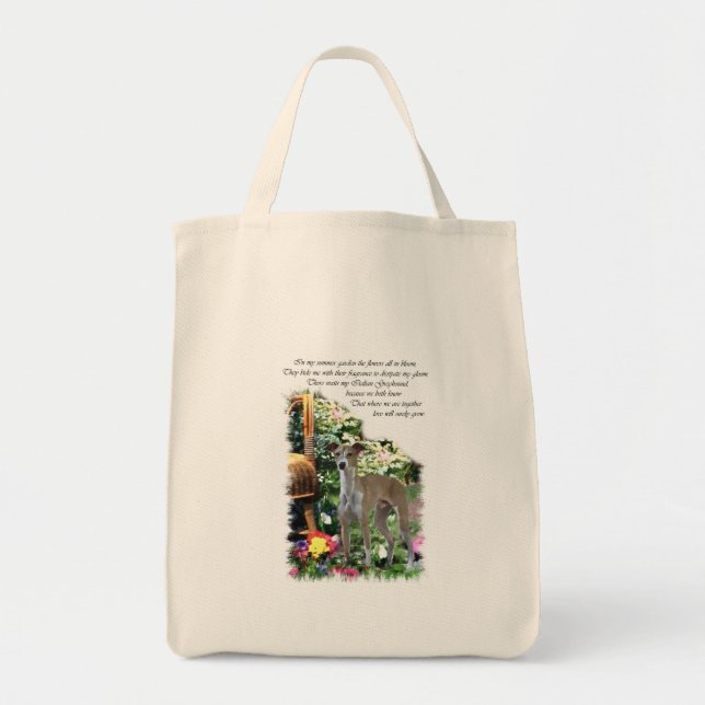 Italienische Grauhound Kunstgeschenke Tragetasche (Vorne)