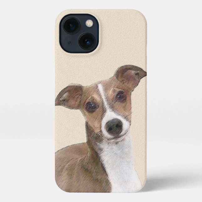 Italienische Grauhound Malerei - Niedliche Origina iPhone Hülle (Rückseite)