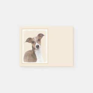 Italienische Grauhound Malerei - Niedliche Origina Post-it Klebezettel