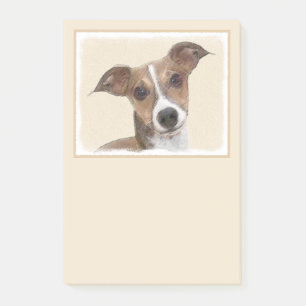 Italienische Grauhound Malerei - Niedliche Origina Post-it Klebezettel
