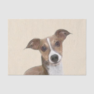 Italienische Grauhound Malerei - Niedliche Origina Seidenpapier