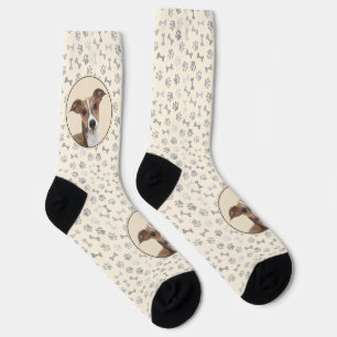 Italienische Grauhound Malerei - Niedliche Origina Socken