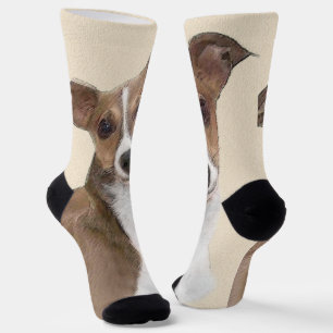 Italienische Grauhound Malerei - Niedliche Origina Socken