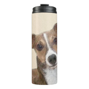 Italienische Grauhound Malerei - Niedliche Origina Thermosbecher