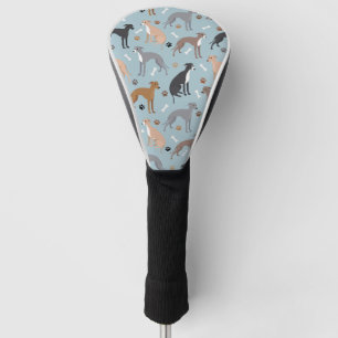 Italienische Grauhunde und Hunde Knochen und Paare Golf Headcover
