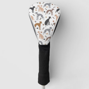Italienische Grauhunde und Hunde Knochen und Paare Golf Headcover