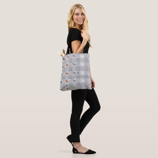 Italienische Greyhound Dog Bag, Iggy. Tasche (Am Model)