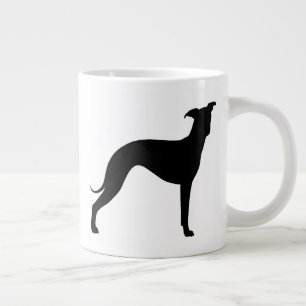 Italienische Greyhound Dog Silhouetten Iggies Jumbo-Tasse