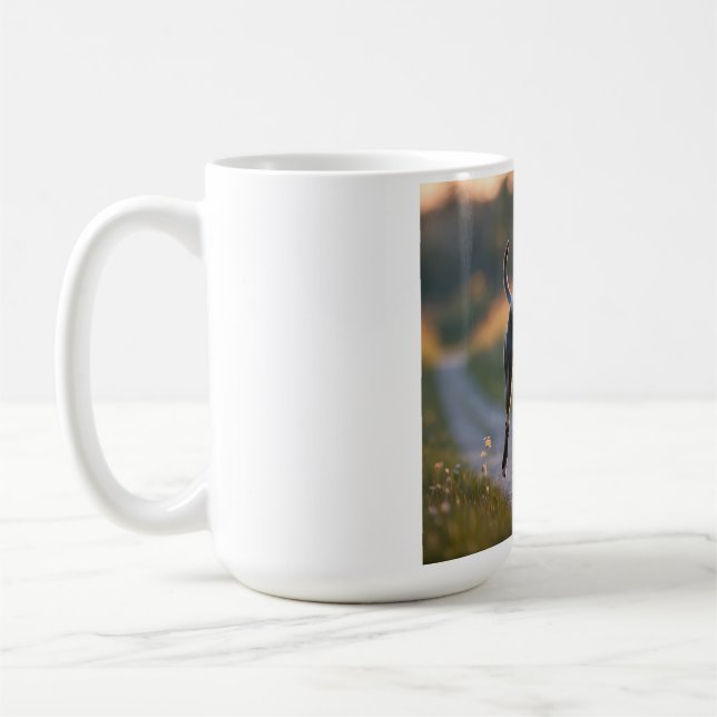 Italienische Greyhound Elegante Breed Coffee Tasse (Links)