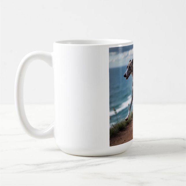 Italienische Greyhound Elegante Breed Coffee Tasse (Links)