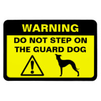 Italienische Greyhound Humore Guard Dog Warnung