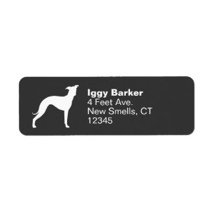 Italienische Greyhound Hund Silhouette Rücksendead