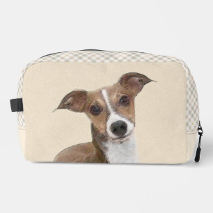Italienische Greyhound Malerei Sable Original Hund Waschbeutel