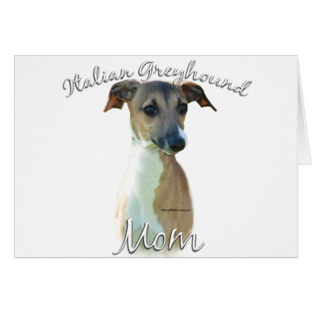 Italienische Greyhound-Mama 2 (Vorderseite (Horizontal))