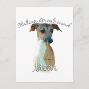 Italienische Greyhound-Mama 2 Postkarte