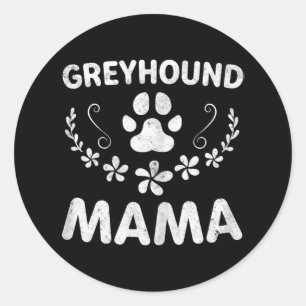 Italienische Greyhound Mama Funny Dog Mama Geschen Runder Aufkleber