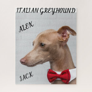 ITALIENISCHE GREYHOUND PUZZLE & PERSONALISIERTE NA