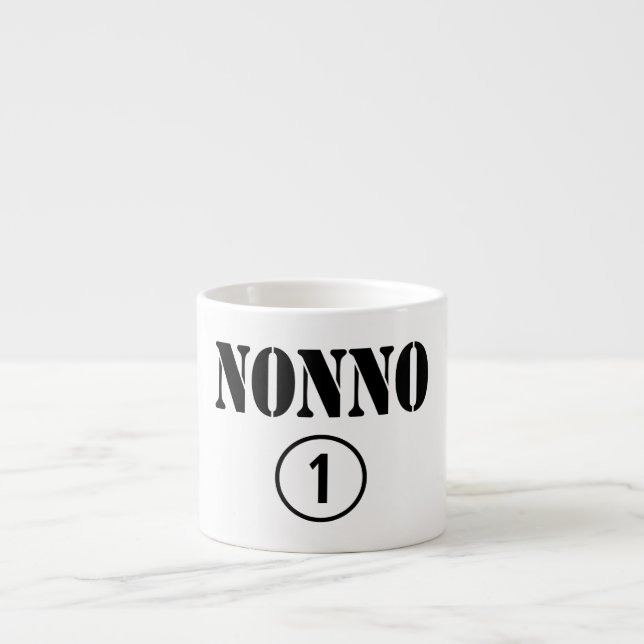 Italienische Großväter: Nonno Numero UNO Espressotasse (Vorderseite)