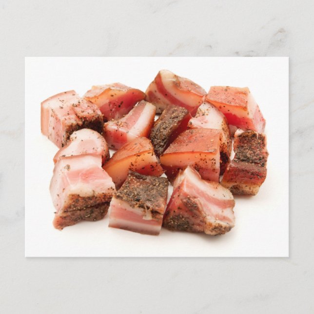 Italienische Guanciale Postkarte (Vorderseite)