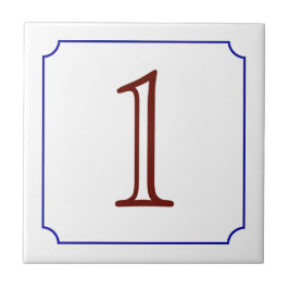 Italienische Hausnummer Fliese