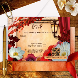 Italienische Herbsthochzeit - RSVP-Karte RSVP Karte