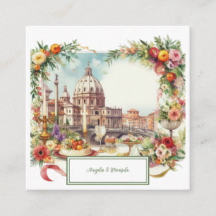 Italienische Hochzeit Einladung Florenz
