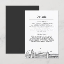 Italienische Hochzeit | Gästedaten Einladung