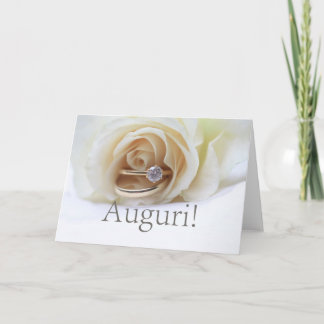 Italienische Hochzeit Glückwünsche Karte