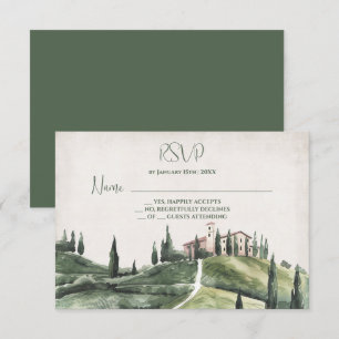 Italienische Hochzeit von Braut und Bräutigam Einladung