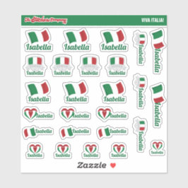Italienische Individuelle Name Labels | Italien