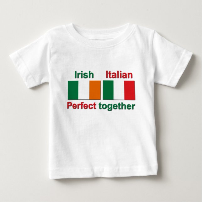 Italienische Iren - vervollkommnen Sie zusammen! Baby T-shirt (Vorderseite)