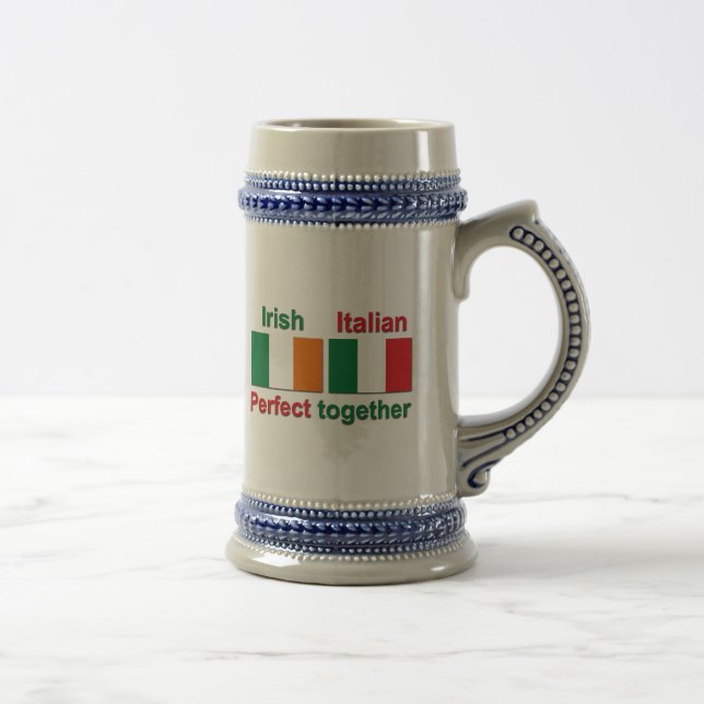 Italienische Iren - vervollkommnen Sie zusammen! Bierglas (Rechts)