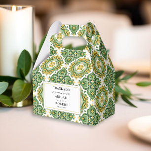 Italienische Kachel Mittelmeer Hochzeit Geschenkschachtel