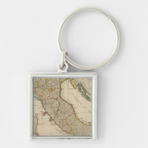 Italienische Karte Atlas Schlüsselanhänger