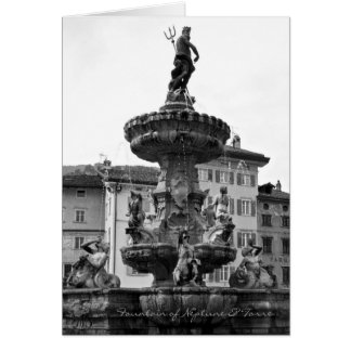 Italienische Karten, Brunnen von Neptun u. Torre