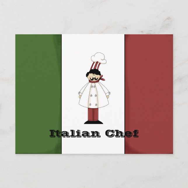 Italienische Koch-Karte Nr. 1 Postkarte (Vorderseite)