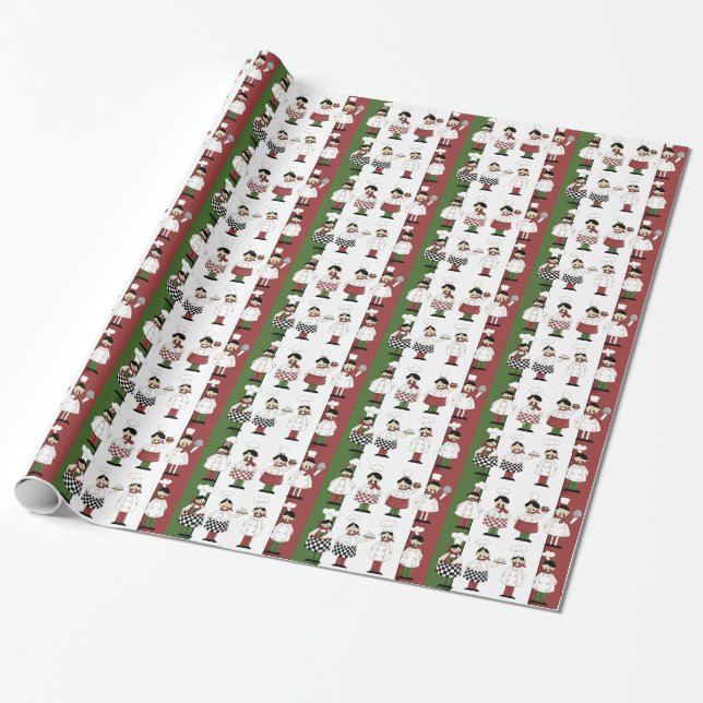 Italienische Köche Geschenkpapier (Ungerollt)