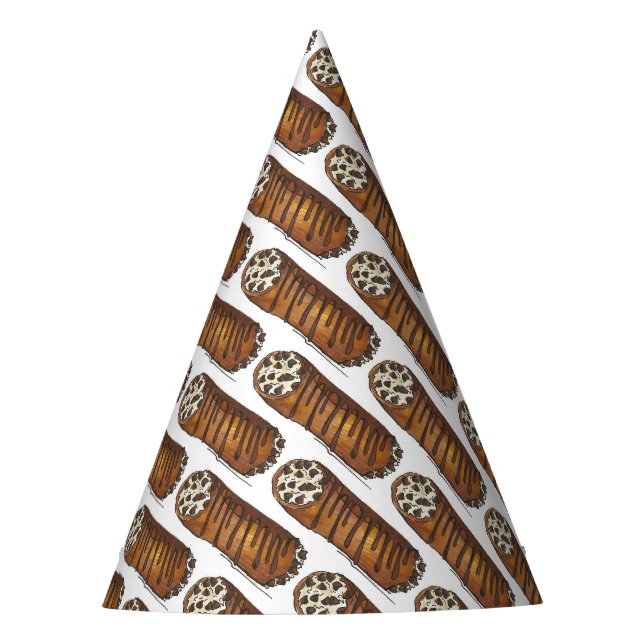 Italienische Konditorei Cannoli Partyhütchen (Vorderseite)
