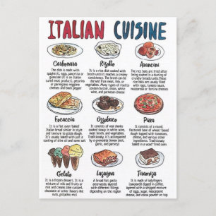 Italienische Küche des Carte Postale Postkarte