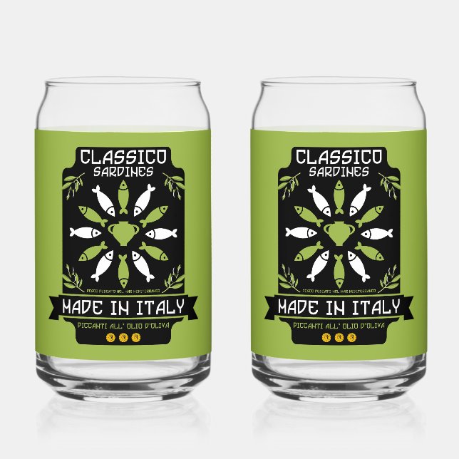 Italienische Küche Dosenglas (Vorderseite)